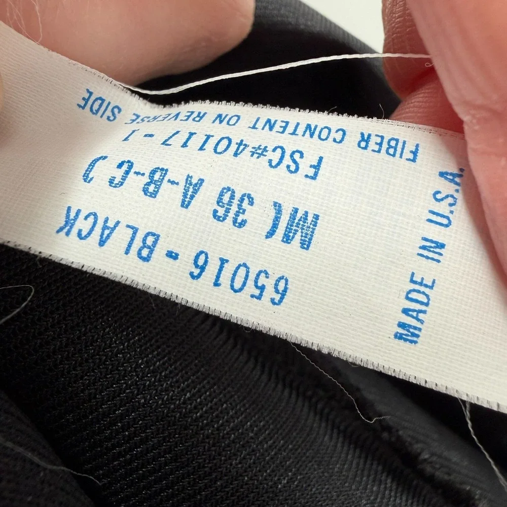 VTG Scaasi Womens Lace Nylon Slip Dress Black Size‎ 36B Victorian Goth Romantic